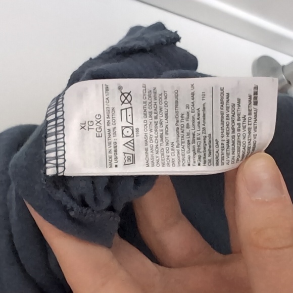 GAP mens Lived-in Slub Curved Hem Crew T-shirt - Picture 5 of 7